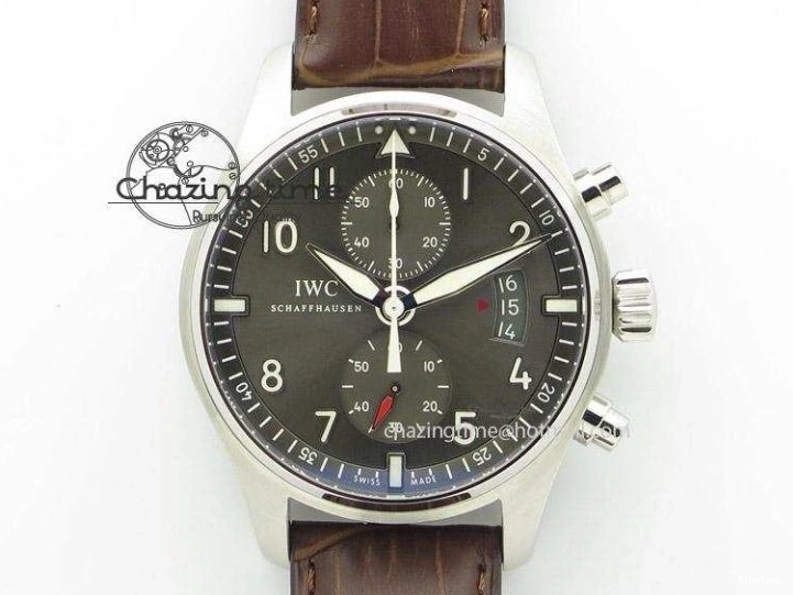 MIROTIME 0514 GoodFit Big Pilot Real PR IW500912 ZF Best Edition Black Dial On Black Leather Strap A 7287